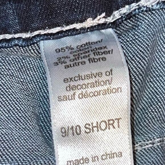 Maurices Acid Washed Straight Leg Jeans Size 9/10 Short #43 - Picture 4 of 7